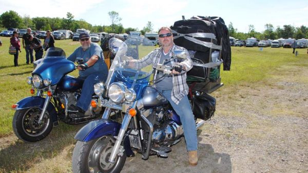 Harley Rendezvous 2016 it is simply amazing how much stuff a determined Harley rider can manage to load on their bikes !!! 